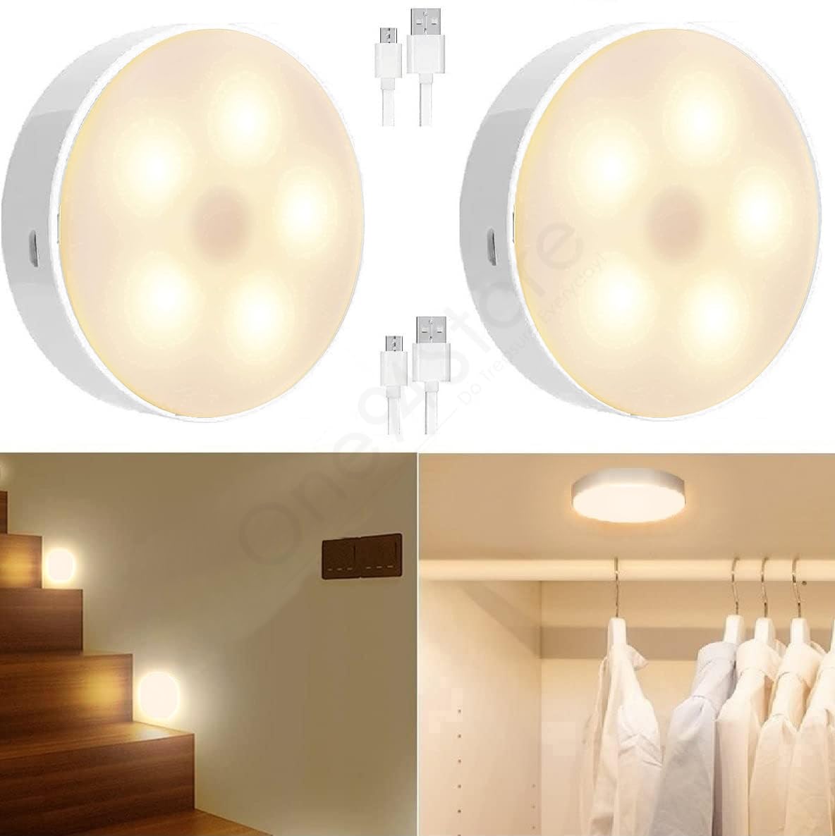 Rechargeable Wireless Motion Sensor Lights