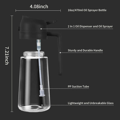 Elegant 2-in-1 Oil Dispenser