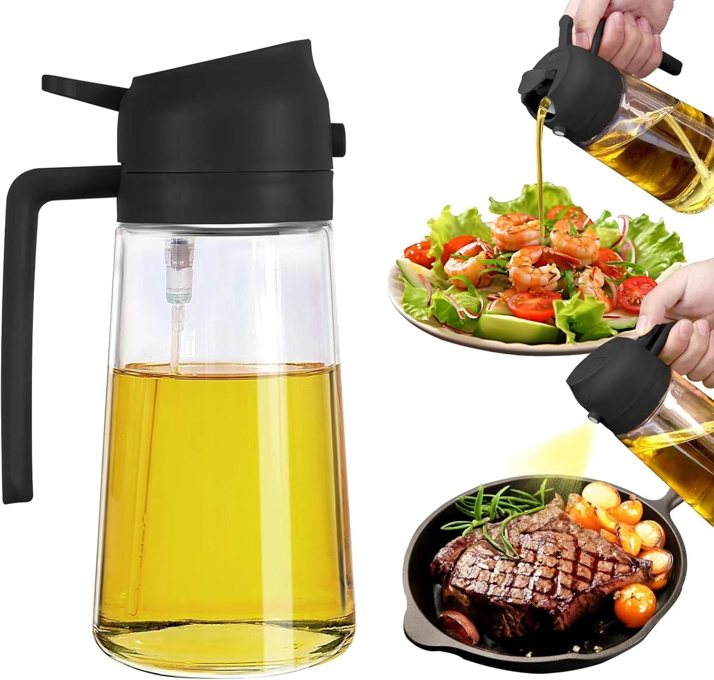 Elegant 2-in-1 Oil Dispenser