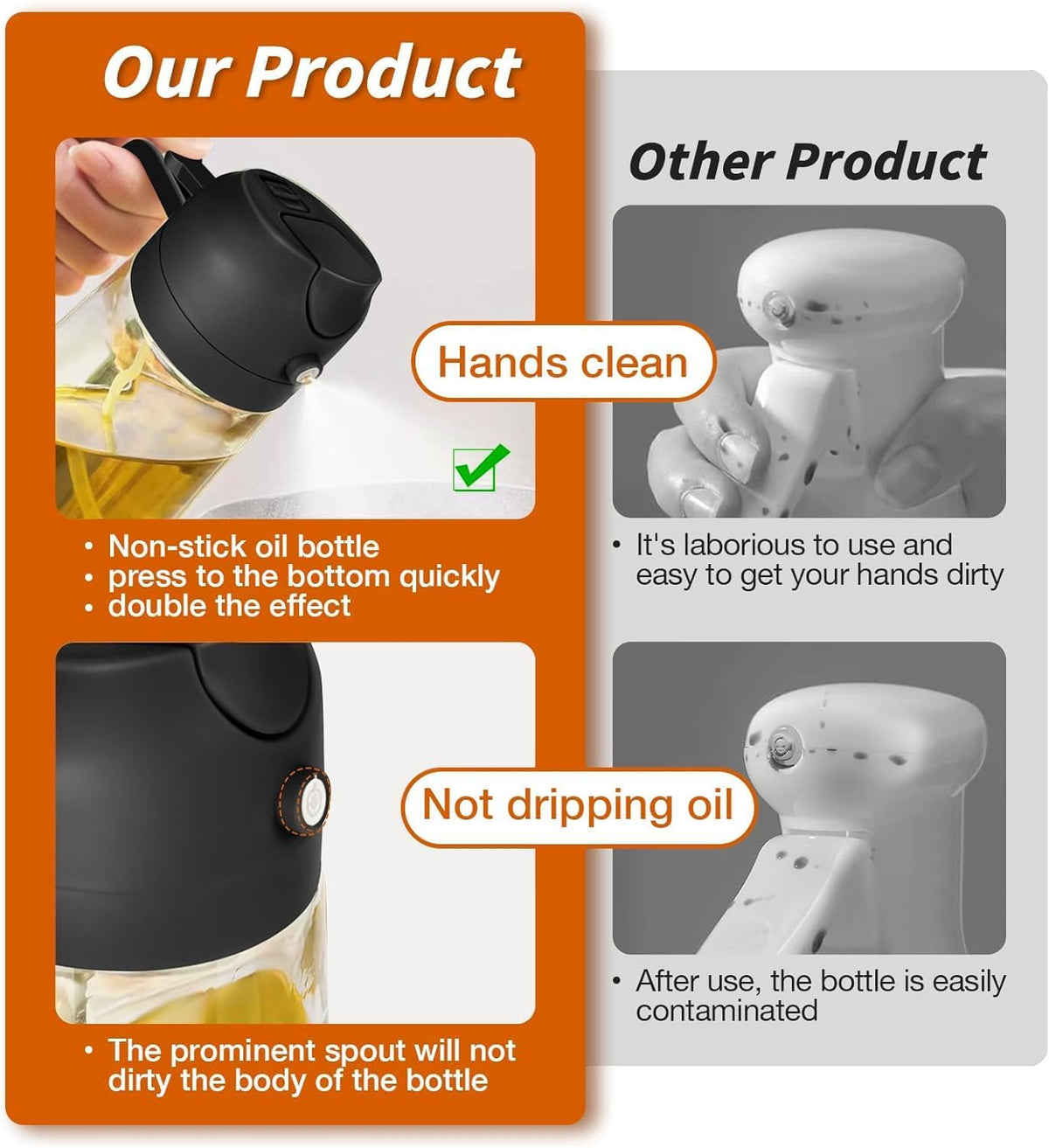 Elegant 2-in-1 Oil Dispenser