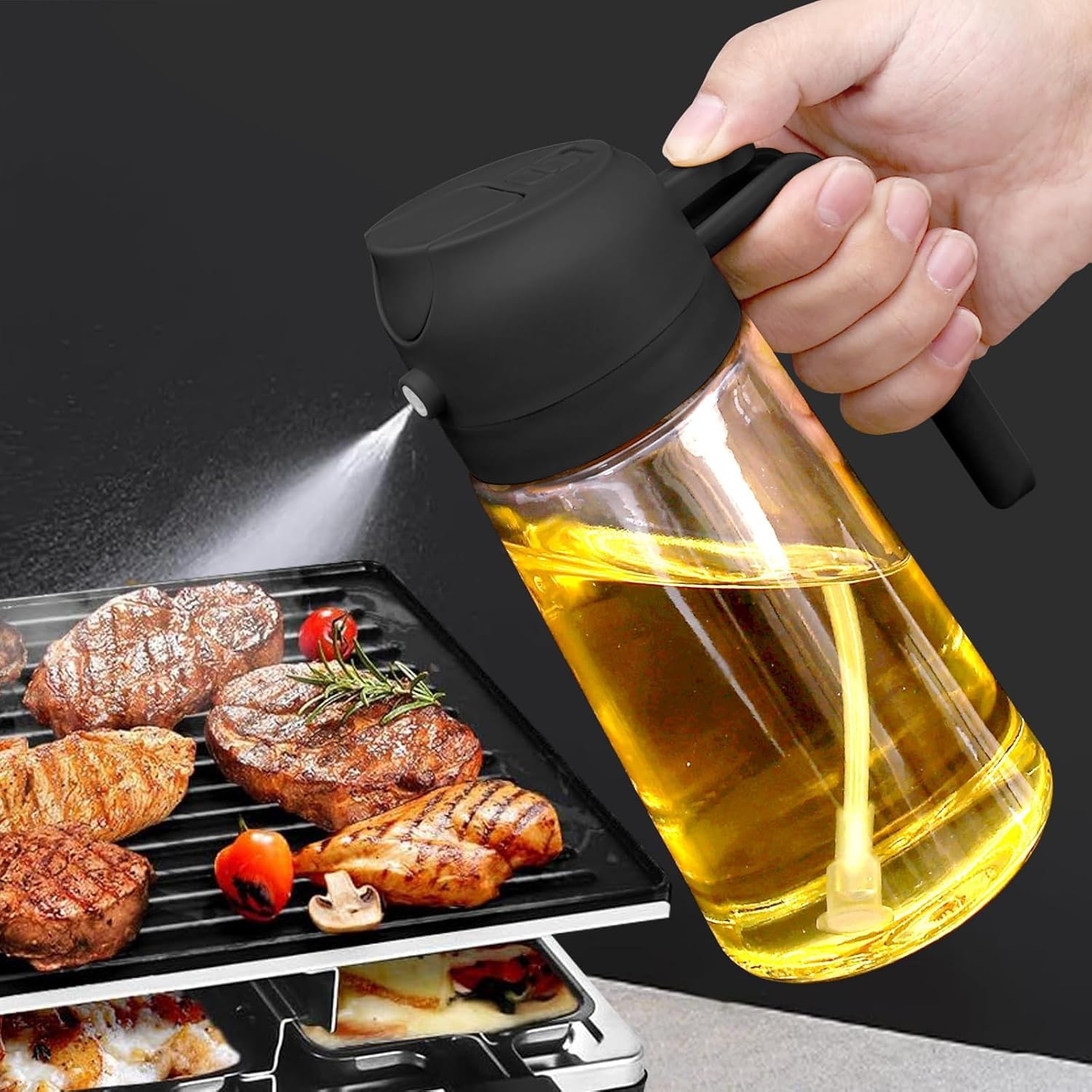 Elegant 2-in-1 Oil Dispenser