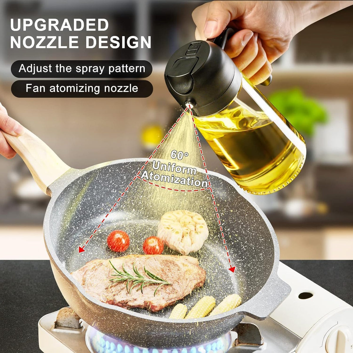 Elegant 2-in-1 Oil Dispenser